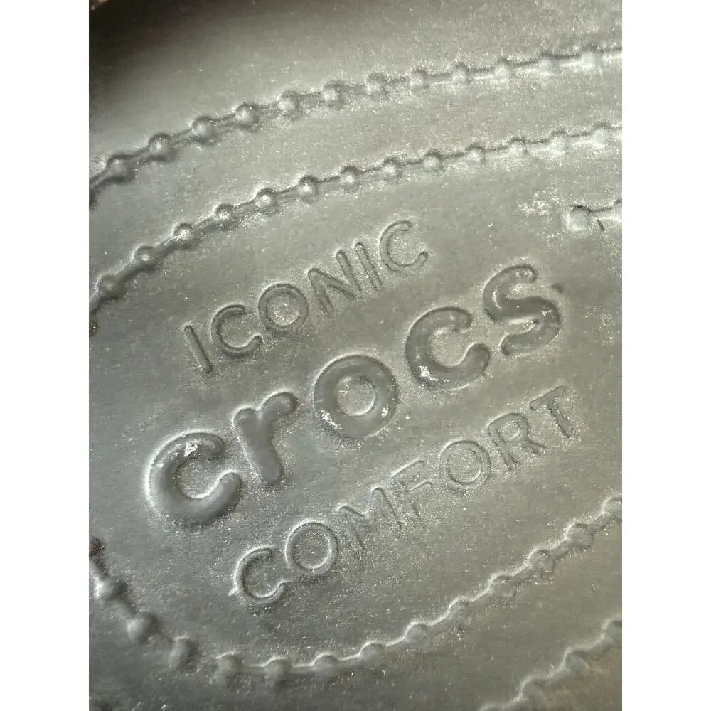 Croc’s black‎ slide on sandal men’s 12